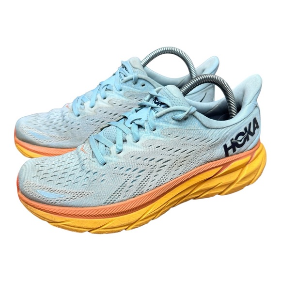 Hoka Shoes - Hoka One Clifton 8 Women's Size 9 Running Shoes Blue Sneakers